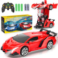 Chridark Remote Control Car Toys - Transforming RC Cars for Kids Transform Toys Car Robot Gift Kids Toys for 3 4 5 6 7 8 10 12 Years Old Boy Red