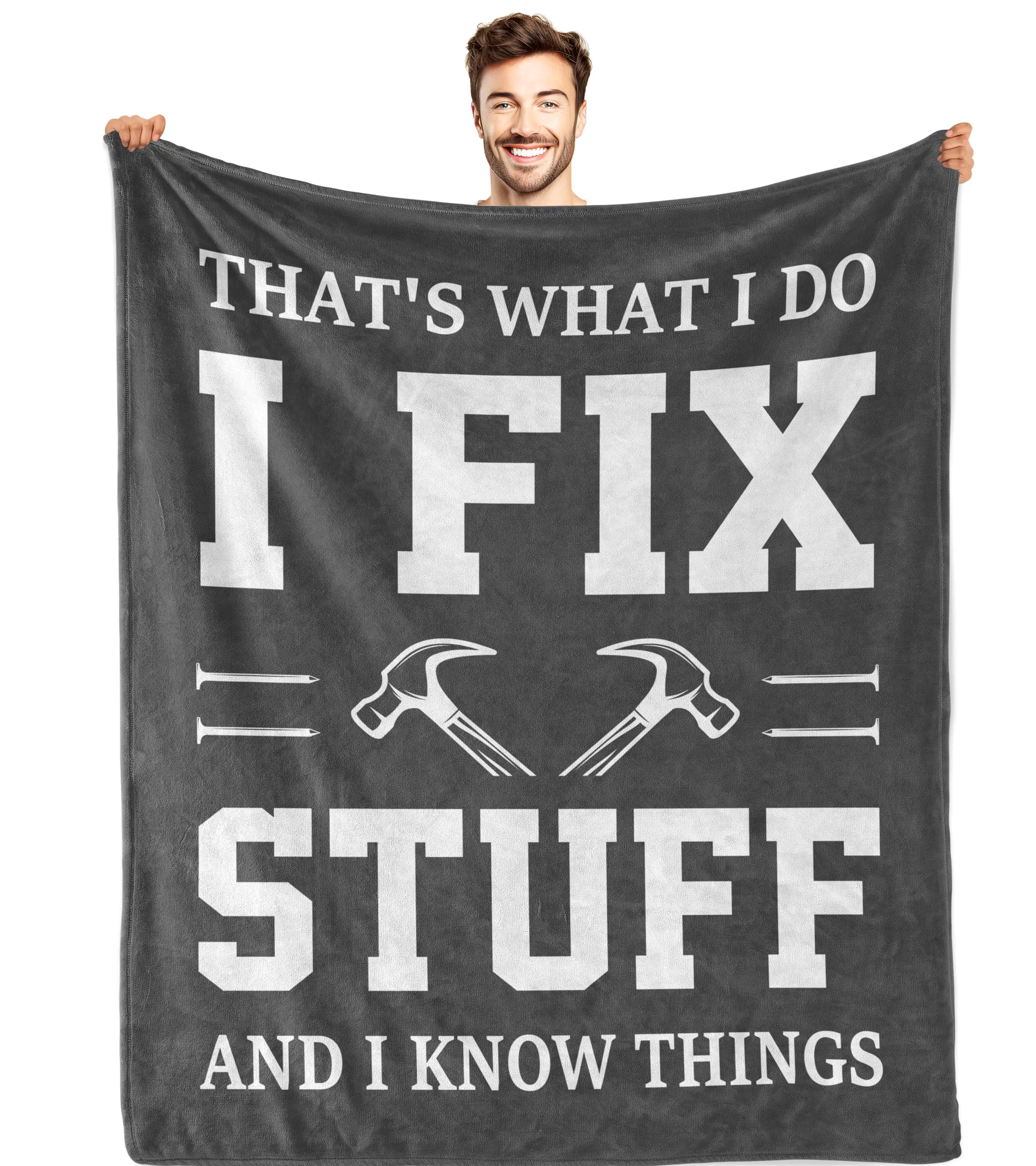 Bariceneth Gifts for Men Blanket 50" X 60" Birthday Gifts for Men Anniversary Throw Gifts for Men/Him Dad Gifts Men Gifts for Birthday Gag Gifts for Men/Dad/Grandpa/Husband Unique Men Man Gifts