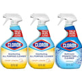 Clorox Disinfecting All-Purpose Cleaner 32 Oz and Disinfecting Bathroom Cleaner Household Essentials 30 Oz Pack of 3